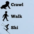 thumbnail image 2 of CafePress - Crawl Walk Ski Body Suit - Baby Light Bodysuit, Size Newborn - 24 Months, 2 of 4