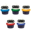 12 Graduation Block Letters Cupcake Cake Rings Party Favors Cake Topper