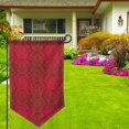 thumbnail image 3 of Wukai Vintage Burgundy Print Garden Flag 12.5x18 Inch Double Sided Sun-resistant Rain-resistant, Wrinkle-resistant Colorfast(Only Flag), 3 of 7