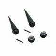 thumbnail image 3 of Pendientes Punk Salvador de Acero Inoxidable 316L Negro 2pcs, 3 of 10