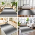 thumbnail image 4 of Area Rugs 2.7'x5', Grey White Ombre Carpet Runner Indoor Outdoor Rugs Home Decor Aesthetic, Contemporary Art Abstract Aesthetics Non Slip Mats Washable Accent Rug for Living Room Bedroom, 4 of 8