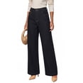 thumbnail image 3 of Sundazz Womens Wide Leg Jeans Fleece Stretchy High Waisted Jeans Baggy Soft Denim Pants with Pockts, 3 of 9