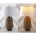 thumbnail image 6 of JONATHAN Y Chakrii 25" Rustic Bohemian Iron/Rattan LED Table Lamp with Pull-Chain, Oil Rubbed Bronze/Dark Brown, JYL4044B, 6 of 7