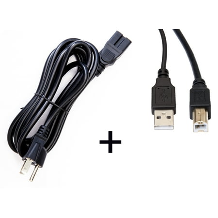 

OMNIHIL (8 FT) AC Cord + (8 FT) 2.0 USB Cable for Samsung SCX Series Mono Multifuction Printers