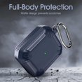 thumbnail image 3 of Compatible for AirPods 3 Case, Silicone Military Rugged Hard Cover, Full-Body Protective Case with Keychain for Air Pods 3rd Generation fit Wireless C, 3 of 4