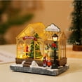 thumbnail image 3 of Advancent Adornos decorativos para el árbol de Navidad, escena musical de Papá Noel, árbol de Navidad de pueblo Kits de decoración para fiestas, 3 of 6