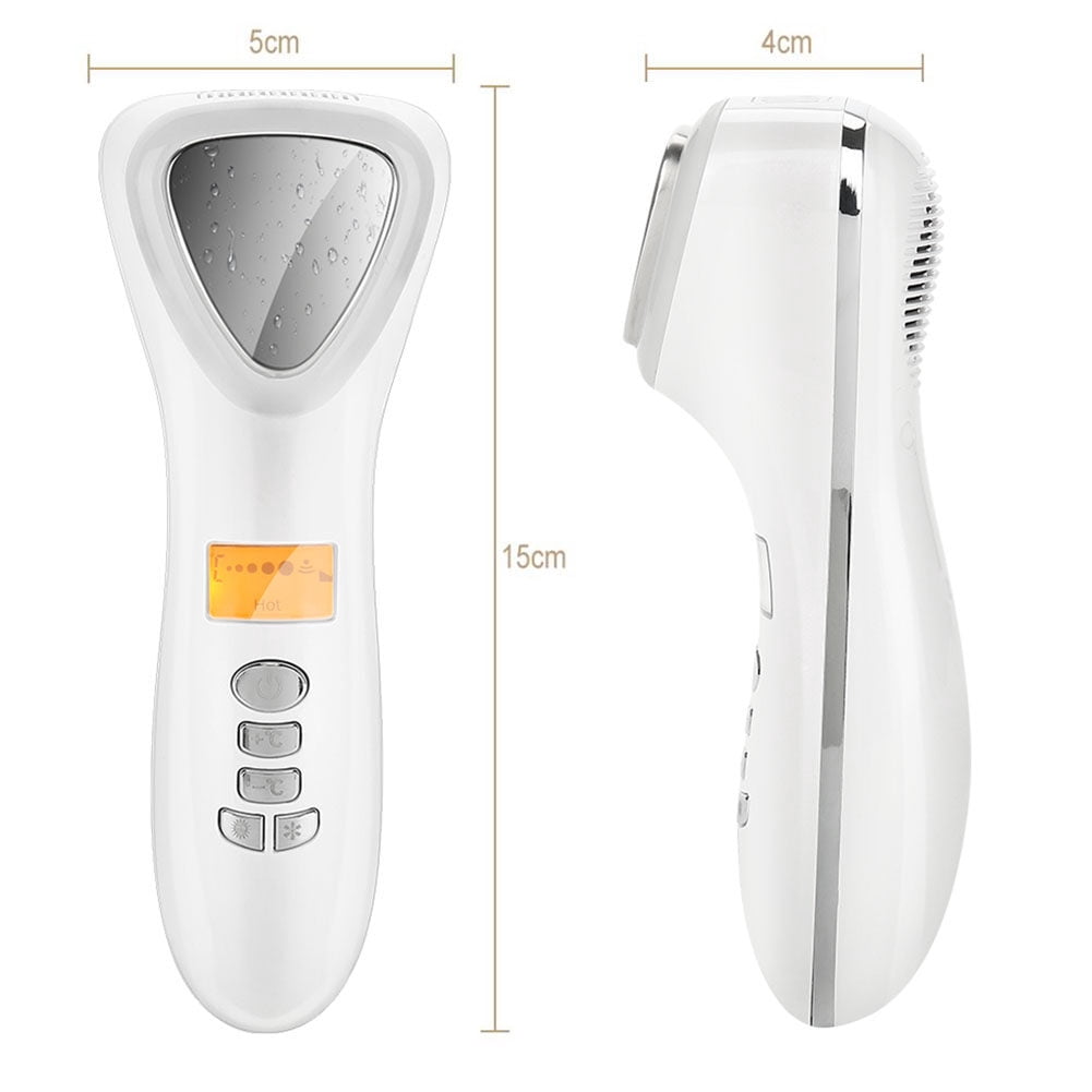 Ultrasonic Cold Skincare Instrument for Nutrients Absorption Tissue Cleansing Pon LED Light Face Lifting Massage Machine