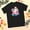 Black, variant on Santa Flamingo Christmas In July Summer Hawaiian Christmas Graphic classic tee (Black, S)