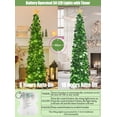 thumbnail image 3 of Árbol de Navidad HMASYO 1,5 m con luces y oropel verde, 3 of 9