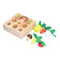 thumbnail image 1 of Juguetes Educativos De Zanahoria De Madera, Juego De Cosecha De Zanahorias Bebé Rompecabezas De Clasificación De Tamaño De Forma De Zanahorias Juego De Rompecabezas De Clasificación De Zanahorias Juguete Impulsado por El Rendimiento, 1 of 8