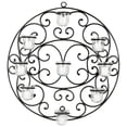 thumbnail image 2 of Tea Light Wall Decor Black, 2 of 2