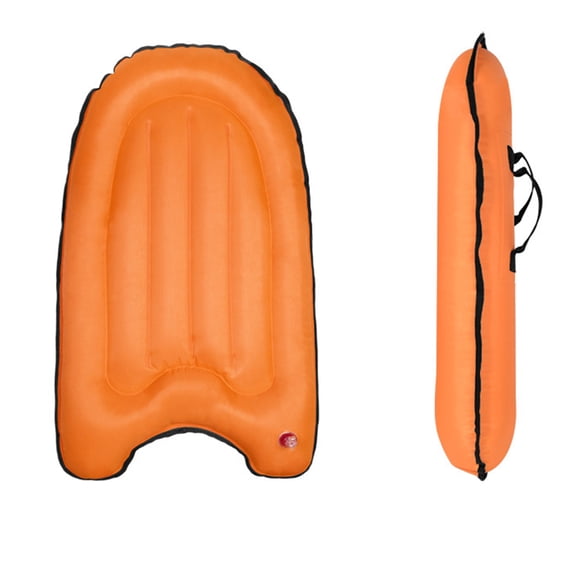 LOLIPPYY Orange Inflatable Floating Rowboat Made with PVC Material for Beach, Pool, and Water Fun
