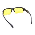 thumbnail image 4 of Xloop Mens Night Driving Blue Light Filter Half Rim Plastic Sport Sunglasses Matte Black - Yellow, 4 of 4
