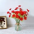 thumbnail image 3 of wirlsweal 10Pcs 5 Heads Realistic Vivid Artificial Flower Chrysanthemum Fake Flower Bouquet Home Art Decoration Scene Layout, 3 of 10