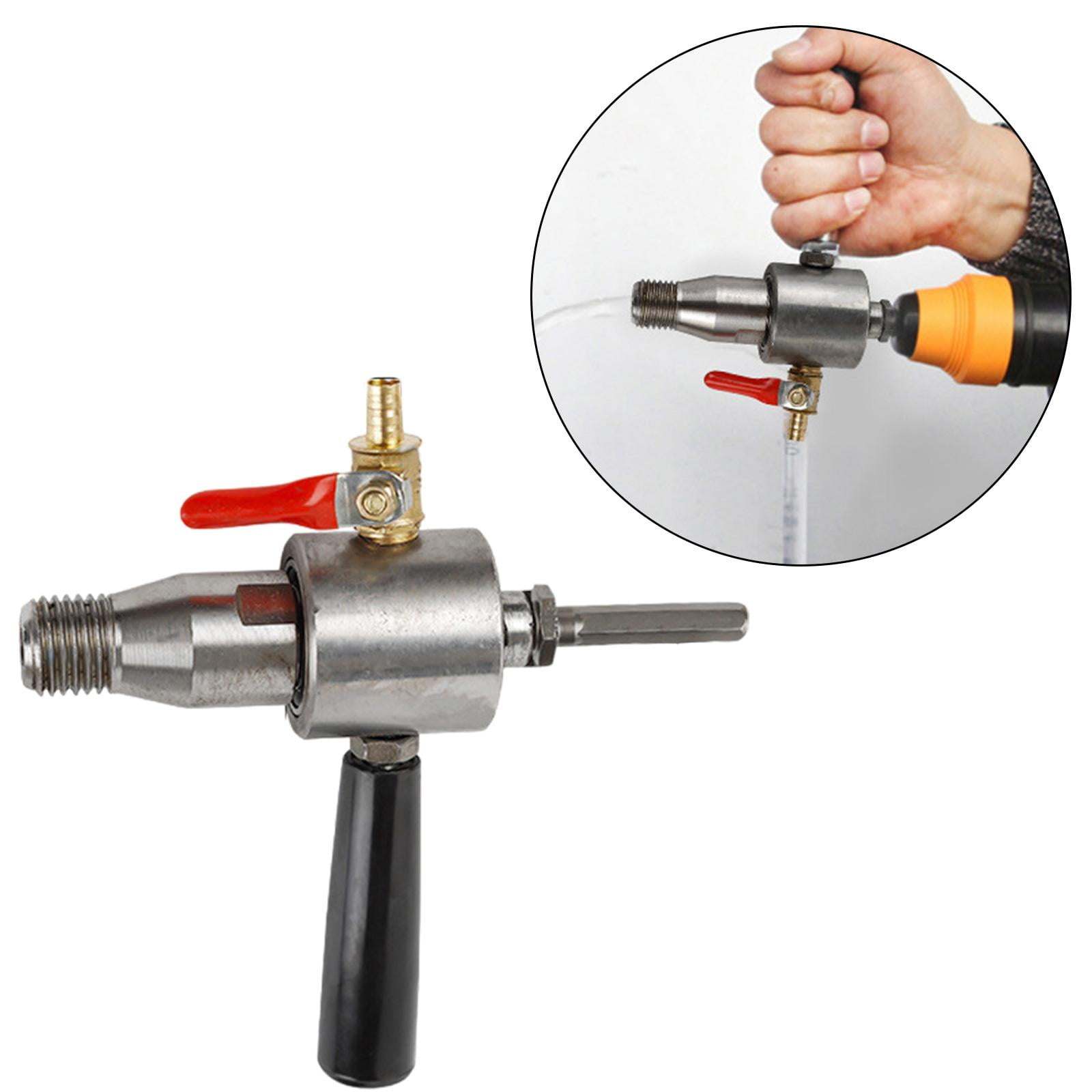 figatia Electric Drill Water Drill Tool Adapter Adjustable Accessory Sturdy Multipurpose Electric Hammer Connection Head With 1 Hex Handle