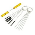 thumbnail image 2 of Kits de limpieza de aerógrafo, cepillo limpiador de aerógrafo, boquilla de pulverización, herramienta de limpieza para limpiar tubos finos, boquilla oro, 2 of 8