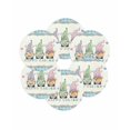 thumbnail image 7 of 15 Inch Round Placemats Set of 6, Happy Easter Non Slip Heat Insulation PP Table Mats, Spring Gnomes Rabbit Eggs Floral Lattice Washable Place Mats for Kitchen Dining Party Table Decor, 7 of 7
