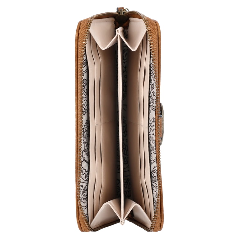 Jessica Simpson Daphne Zip Around Wallet, Wheat photo 3