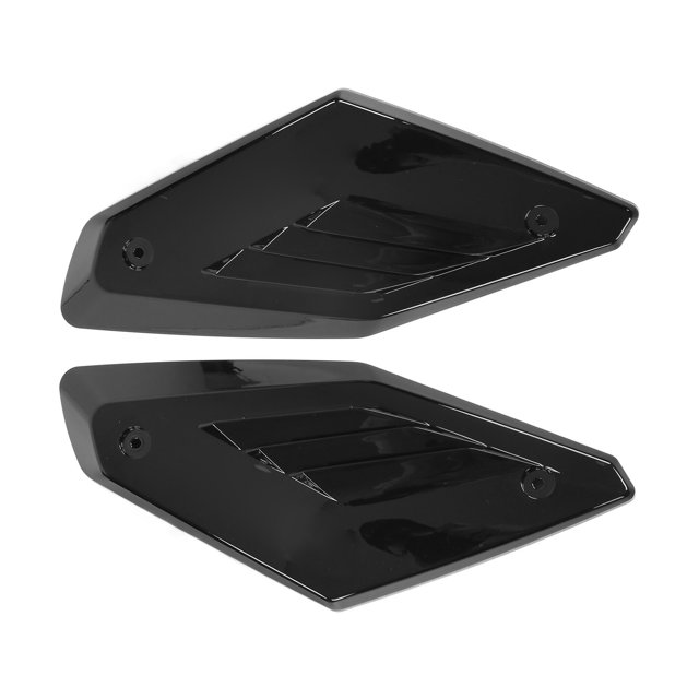 Side Panel Air Intake Cover, Protective High Reliability Motorcycle Air Intake Cover ABS for Autocycle Replacement for CB650R 2019 2020 2021 Gray,Carbon Fiber Style,Black,Bamboo