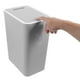thumbnail image 4 of Bote de Basura de 15 litros con Tapa Bote de Basura con Tapa a presión Cesto de Basura de plástico pequeño para baño Cocina Oficina Rectangular Gris, 4 of 5