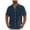 Dark Blue, variant on Miqool Men's Linen Shirts Casual Button Down Short Sleeve Shirts Summer Beach Shirt Vacation Wedding Shirt with Pocket(Dark Blue, S)