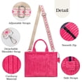 thumbnail image 7 of Corduroy Tote Bag for Women, Kabaqoo Handbag Bag Fashion Casual Shoulder Bag, 7 of 7