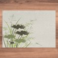 thumbnail image 6 of Ambesonne Green Jigsaw Puzzle Durable Cardboard, Flowers Leaves Dragonfly, 1000 pcs, Pale Green Dark Green, 6 of 6