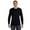 BLACK, variant on Mens 6.1 oz. Tagless ComfortSoft Long-Sleeve T-Shirt 5586 (5 PACK)