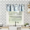 thumbnail image 5 of Coastal Curtain Valance Treatment Tires,Nautical Summer Starfish Coral Shells Blue Beach Kitchen Window Curtain Valance 3 Piece Rod Pocket Home Decor Treatment Tires 54x18in+27x36in x2 inch, 5 of 6