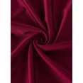 thumbnail image 4 of Burgundy Waist Ruched A-Line Slip Dress For Women, Tea-Length Summer Swing Dress, 4 of 4