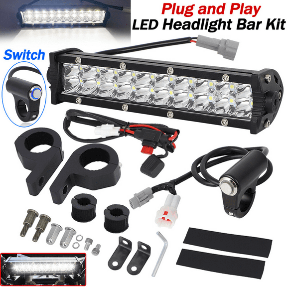 SSyao LED Headlight Light Bar Kit For Yamaha YZ250F YZ450F YZ250FX YZ450FX Plug-N-Play