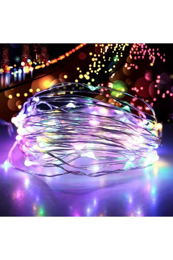 Led Fairy Light USB String Light Waterproof Copper Wire 33ft 100 Led Firefly Starry Moon Light for DIY Wedding Party Bedroom Patio Christmas