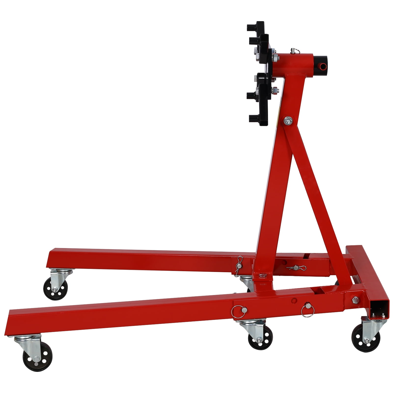 Engine Stand, 2000 LBS Capacity Folding Engine Block Stand with 360° Rotating Head, Heavy-Duty Steel Vehicle Engine Repair Stand with Wheels for Garage Workshop
