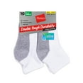 thumbnail image 3 of Hanes Boys Double Tough Durability Ankle Socks, 10 Pack, Size S-L, 3 of 4