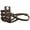 Brown, variant on Real Leather Dog Basket Muzzle #112 Black (Circumference 13", Snout Length 3") Bulldog, Boxer