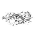 thumbnail image 1 of Retro Celtic Hairpin Shiny Alloy Hair Vintage Hair Accessories Hair Slide Clip with Stick for Women Girls, 1 of 3