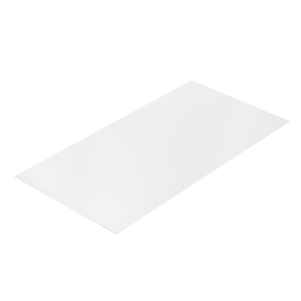 Uxcell Hoja de Plástico ABS 24"x12"x0.02" Hojas de Estireno ABS para Construcción de Modelos Manualidades Panel Blanco