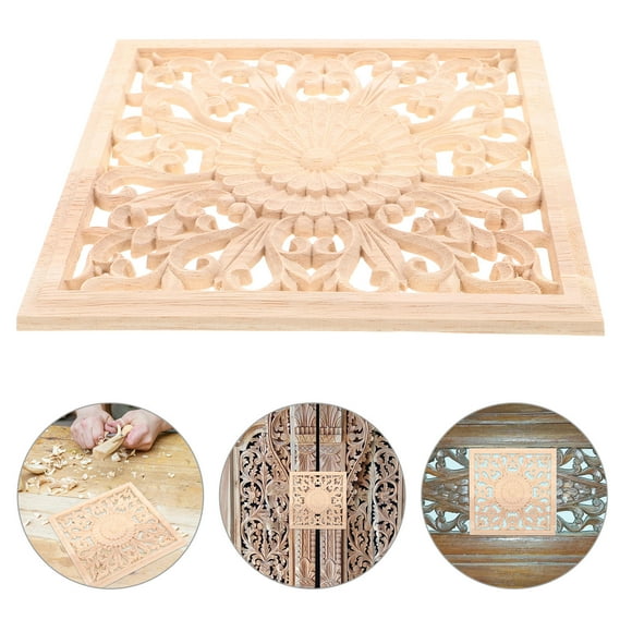 CTIRCHIU Molding Trim Wood Appliques For Bedroom Decor Light Yellow Wood 1Pack