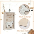 thumbnail image 5 of Lilixerw Carved Wooden Christmas Sign Pendant,Holiday Tree Ornament with Bear Scene,Festive Wall & Door Hanging Decor,4.29Inch Beige, 5 of 6