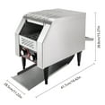 thumbnail image 5 of TT-150 Commercial Conveyor Toaster, 1300W 110V Restaurant Toaster, Heavy Duty Stainless Steel Bread Conveyor Toaster,Silver, 150slices/h, 5 of 13