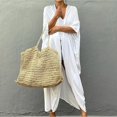 thumbnail image 5 of Women's Normal Swimwear Cover Up Beach Top Swimsuit Lace Up Pleated Uv Protection Pure Color V Wire Vacation Holiday Bathing Suits, 5 of 5