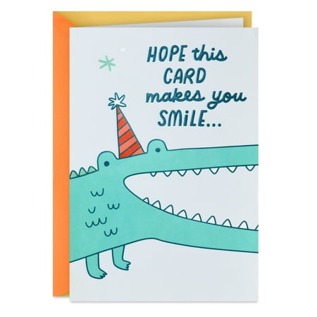 Hallmark Funny Birthday Card (Crocodile Smile)