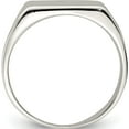 thumbnail image 2 of Sterling Silver 12X14mm Closed Back Signet Ring (Size 10) Made In India qr2454-10, 2 of 5