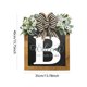 thumbnail image 3 of Placa decorativa para puerta con 26 letras, adornos de madera para jardín, señal de bienvenida para puerta (B) Ehuebsd Libre de BPA, 3 of 7
