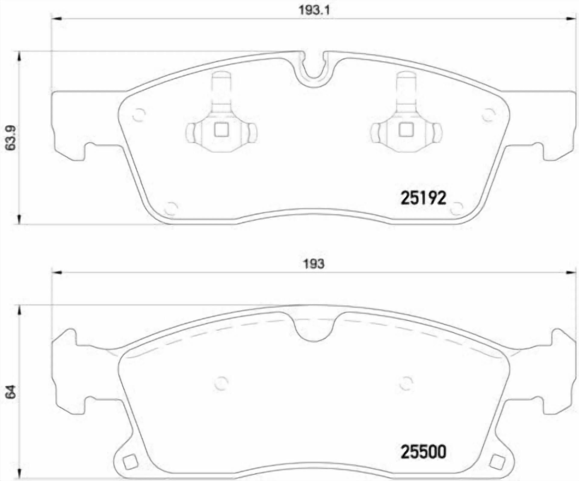 Brembo P50108 Premium Low-Met OE Equivalent Pad