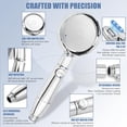 thumbnail image 2 of 【Cabezal de ducha de alta presión】El cabezal de ducha de presión está hecho de plástico ABS de alta calidad y se agrega un revestimiento de cromo a la superficie, que es duradero, a prueba de óxid, 2 of 5