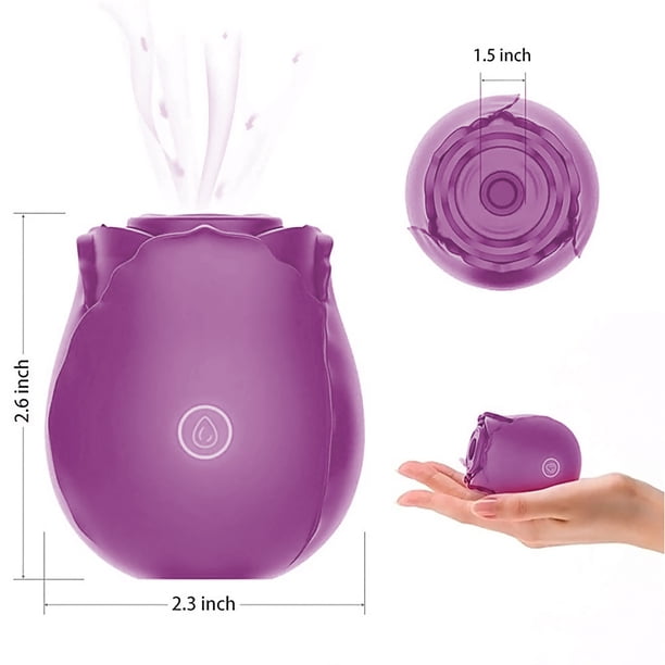 nete sex toy Vibrador de succión del clítoris Masajeador vaginal portátil Mujer Juguete  sexual (Púrpura A) Ehuebsd Cuidado Belleza main image 0
