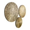 thumbnail image 6 of CosmoLiving by Cosmopolitan Gold Wooden Carved Radial Plate Wall Decor (3 Count), 6 of 12