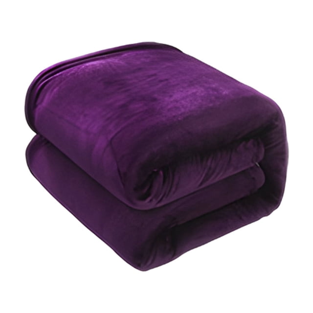Soft Throw Blanket, Super Warm Solid Fleece Rug for Sofa Bedding and Couch Use 70x100cm