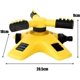 thumbnail image 2 of Aspersor de jardín, boquilla de riego ajustable, aspersor de césped automático giratorio de 360°, aspersor de riego automático de jardín para campo de verduras de jardín de césped (amarillo) Ormromra ZSY-1196, 2 of 5
